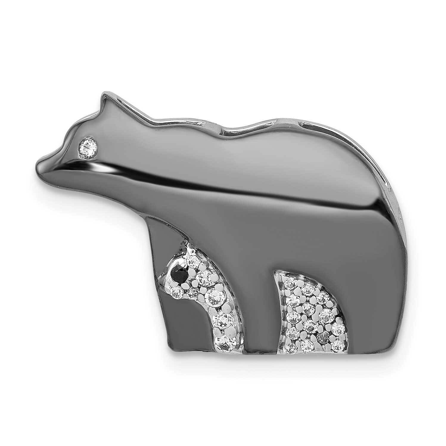 Bears Pendant 14k White Gold Diamond PM4117-009-WA, MPN: PM4117-009-WA, 883957509099