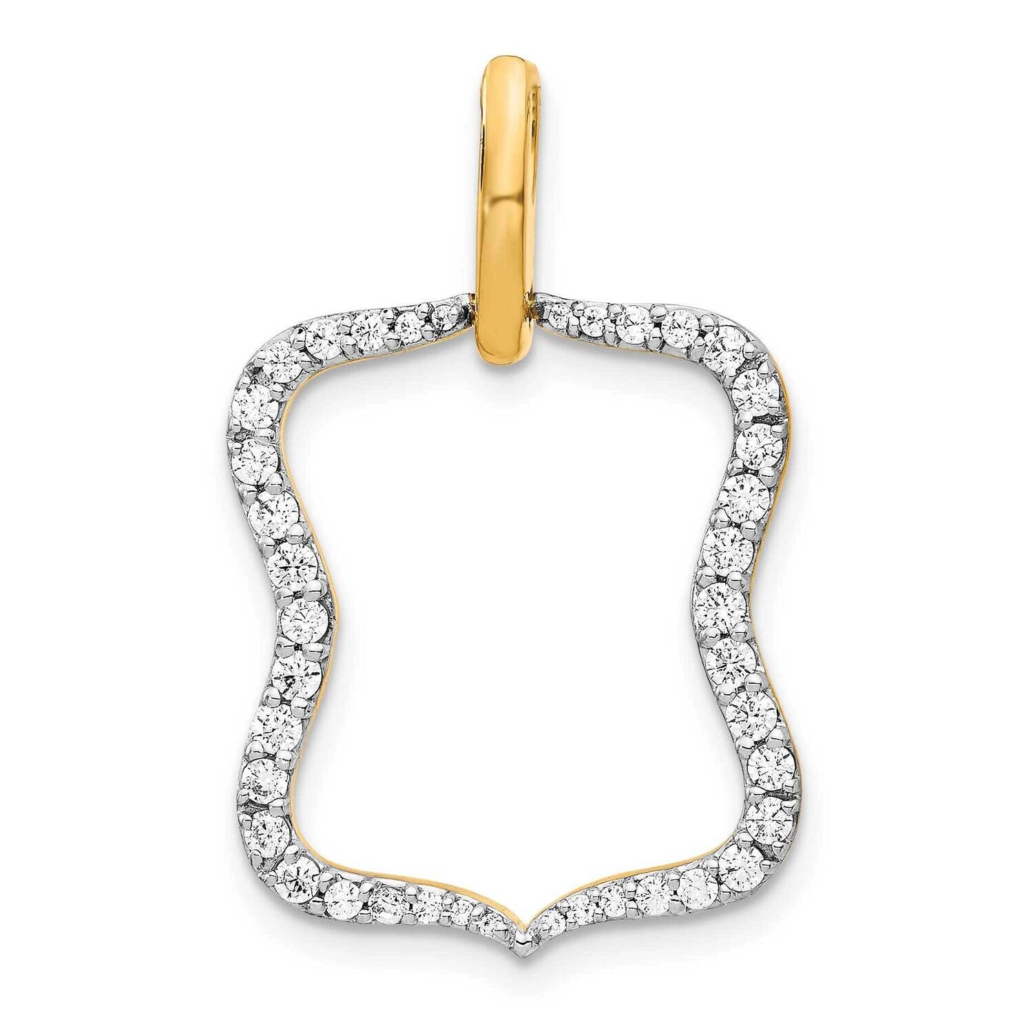 1/2Ct. Diamond Fancy Pendant 14k Gold PM4375-050-YA, MPN: PM4375-050-YA, 883957510330