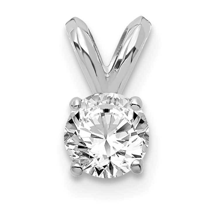 1/4Ct. Round Certified Lab Grown Diamond Vs/Si, D E F, Solitaire Pend 14k White Gold PM4396-025C-WLD