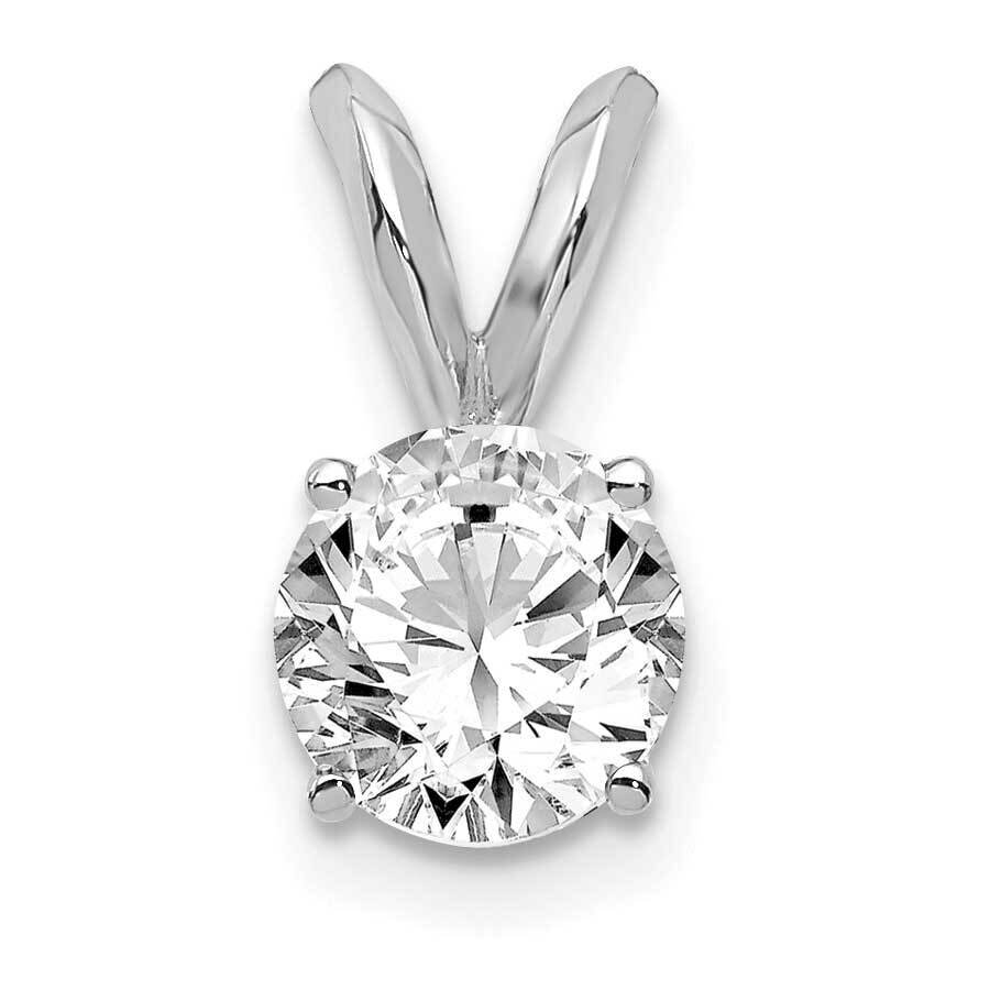 1/2Ct. Round Certified Lab Grown Diamond Vs/Si, D E F, Solitaire Pend 14k White Gold PM4396-050C-WLD