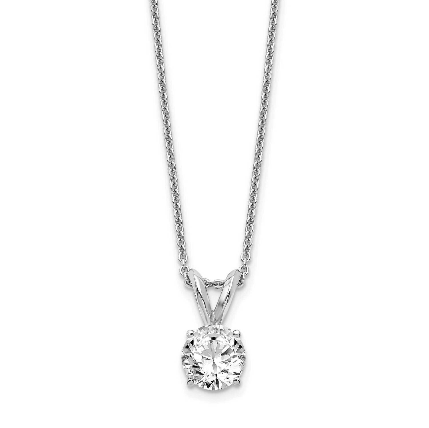 1/2Ct. Round Certified Lab Grown Diamond Vs/Si, D E F, Solitaire Pend 14k White Gold PM4396-050C-WLD-18