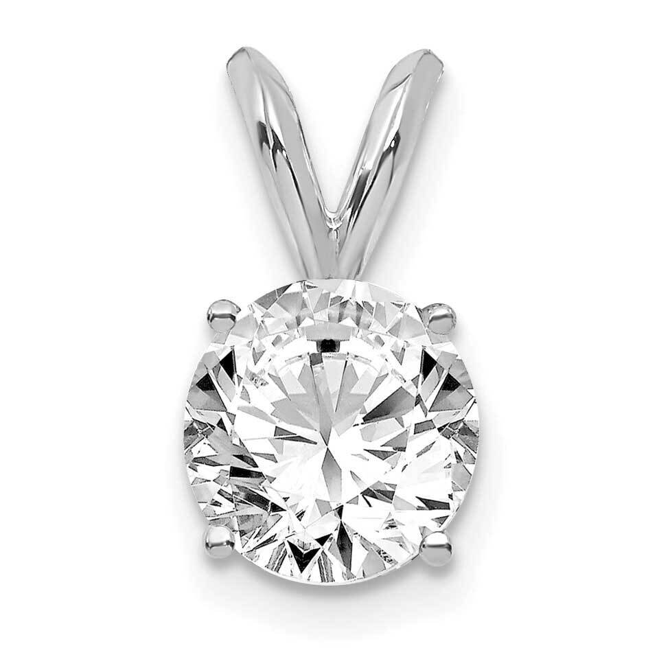 3/4Ct. Round Certified Lab Grown Diamond Si1/Si2, G H I, Solitaire Pe 14k White Gold PM4396-075C-WL…