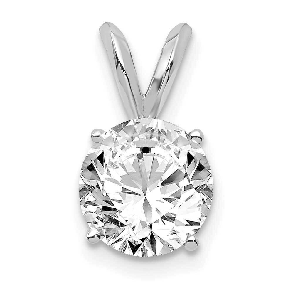 1.00Ct. Round Certified Lab Grown Diamond Si1/Si2, G H I, Solitaire P 14k White Gold PM4396-100C-WL…