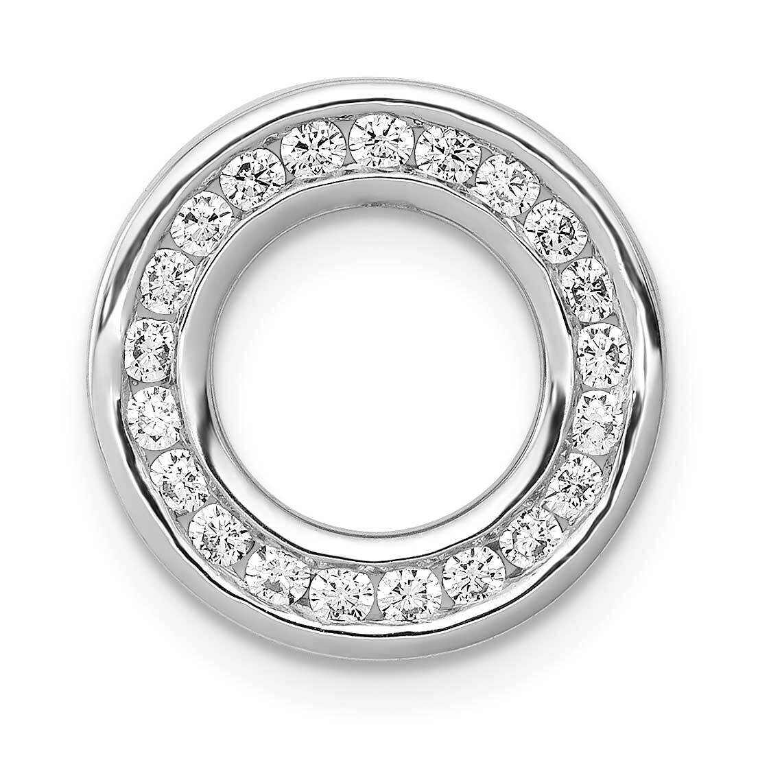 3/8Ct. Diamond Channel Set Circle Chain Slide 14k White Gold PM4710-040-WA, MPN: PM4710-040-WA, 883…