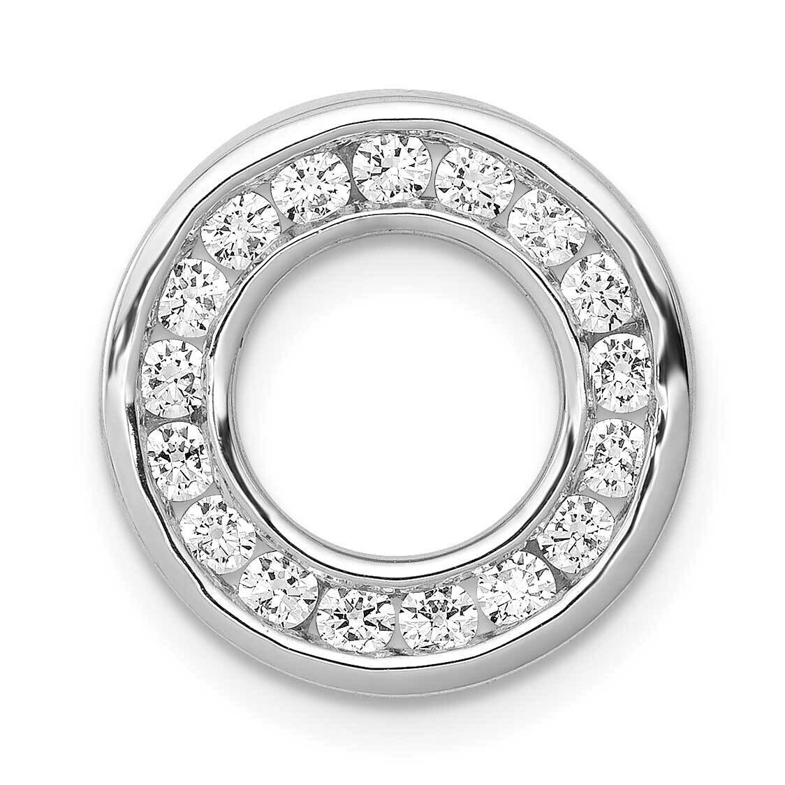 1/2Ct. Diamond Channel Set Circle Chain Slide 14k White Gold PM4710-050-WA, MPN: PM4710-050-WA, 883…