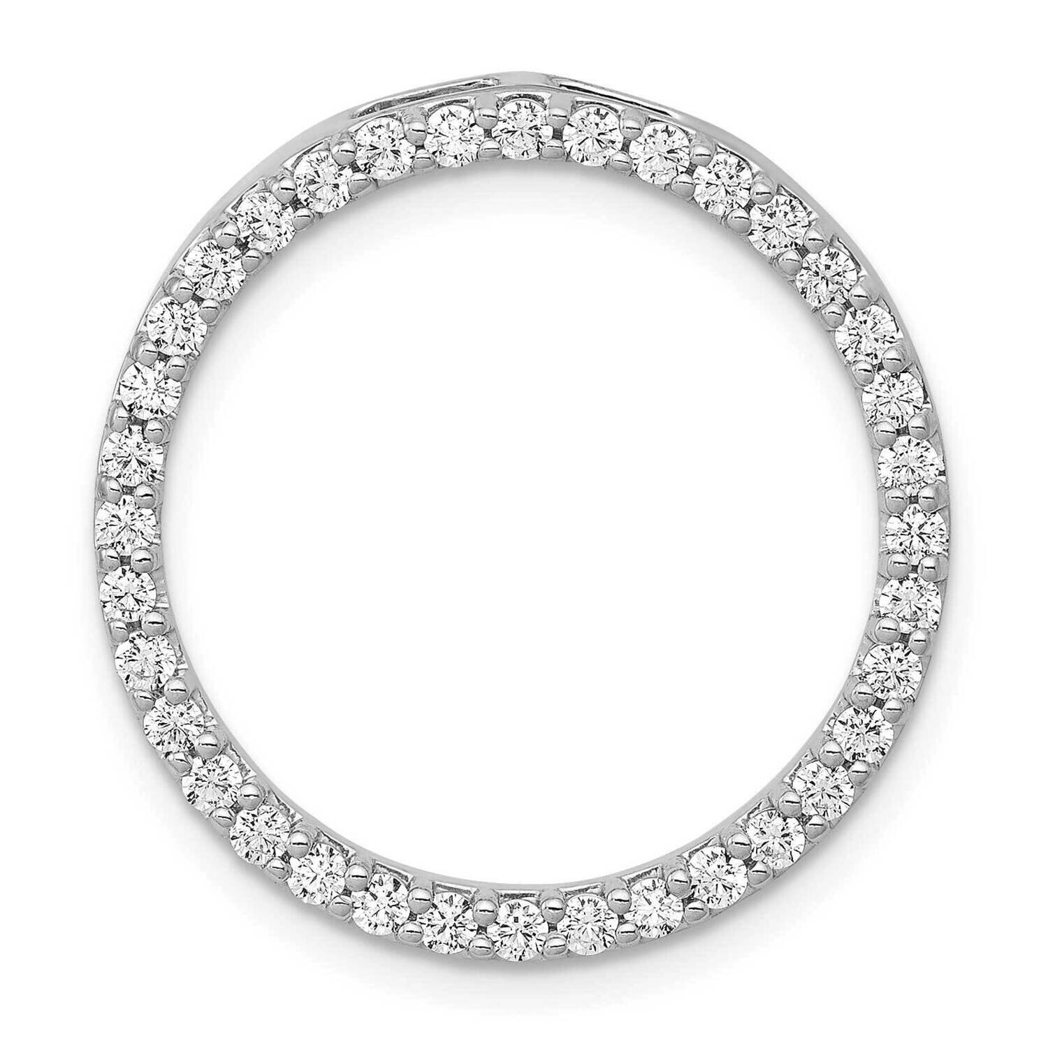 3/4Ct. Diamond Circle Chain Slide 14k White Gold PM4713-075-WA
