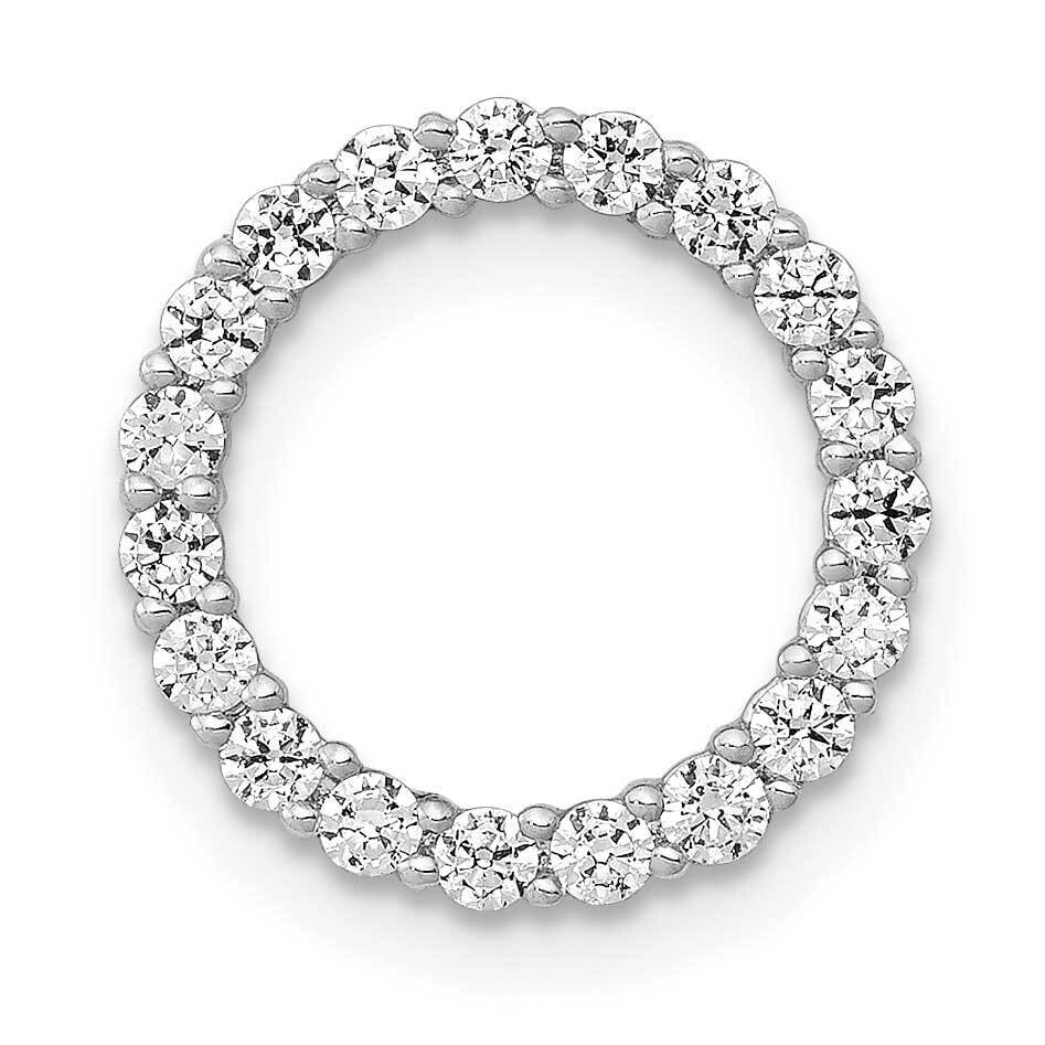 3/8Ct. Diamond Circle Chain Slide 14k White Gold PM4714-040-WA