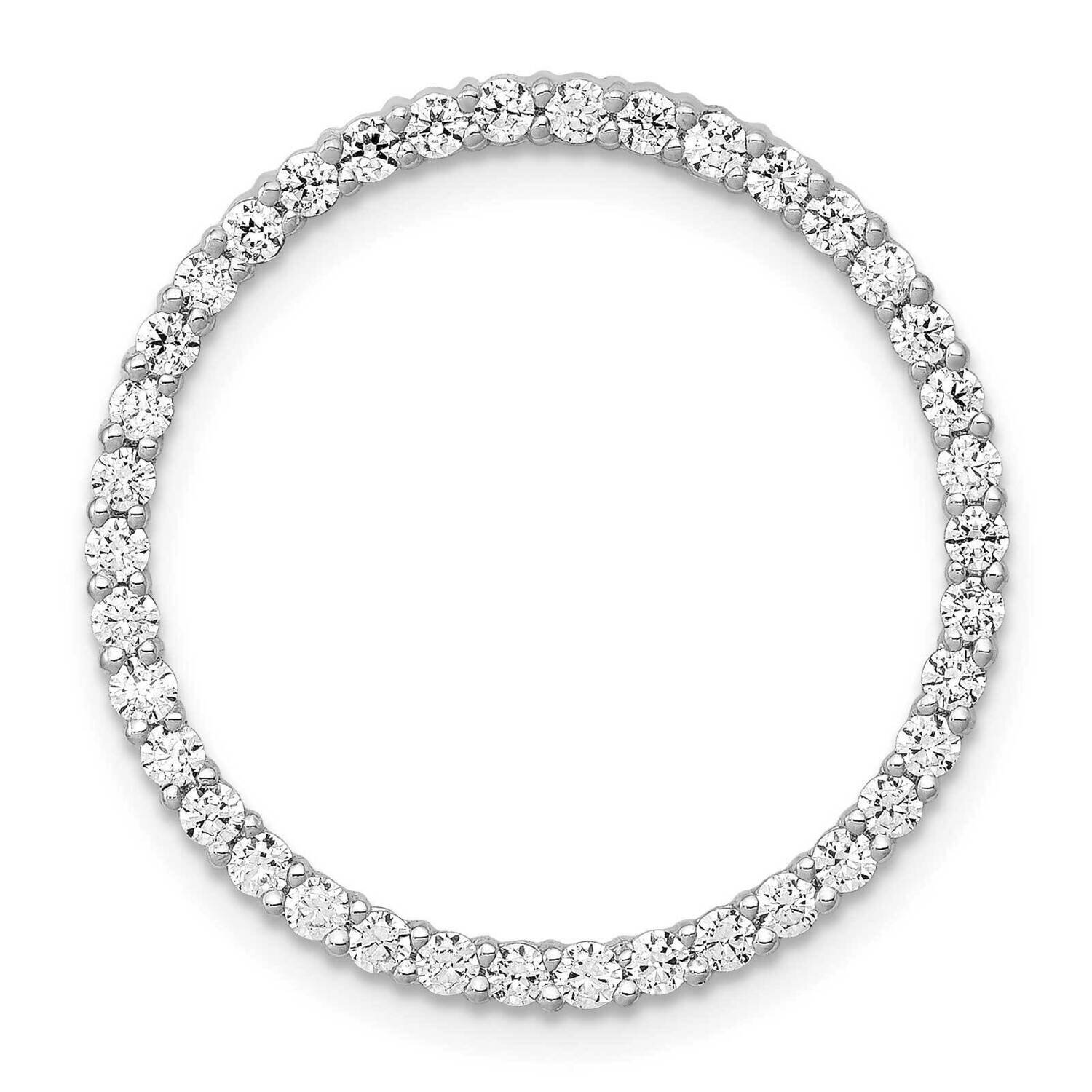 Circle Pendant 14k White Gold Diamond PM4714-075-WA, MPN: PM4714-075-WA, 883957298801