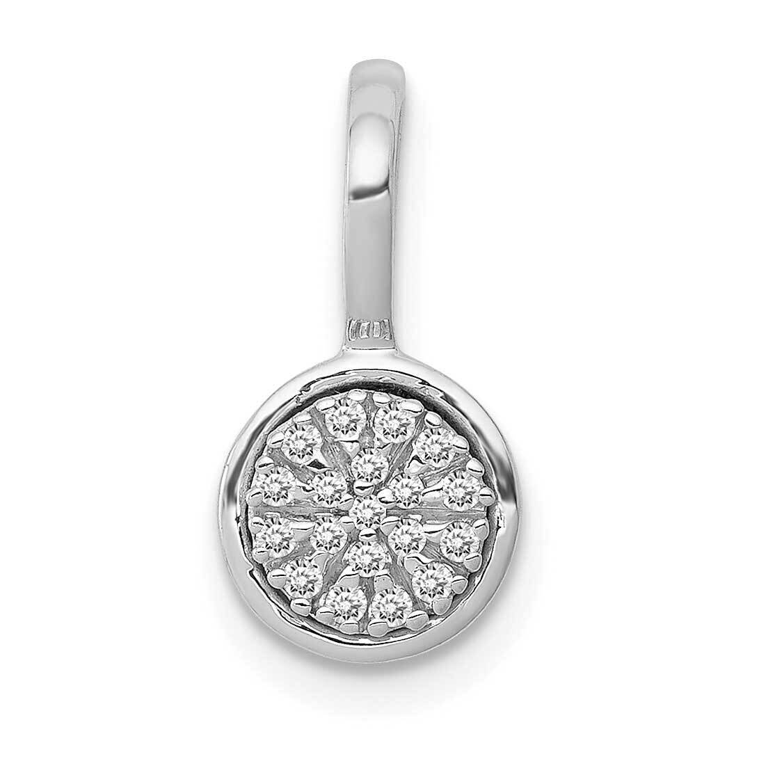 1/10Ct. Diamond Circle Cluster Pendant 14k White Gold PM4743-009-WA, MPN: PM4743-009-WA, 8839576821…