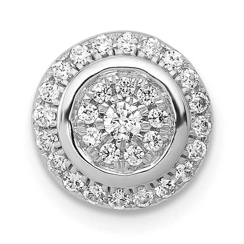 Moving 1/3Ct. Diamond Circle Slide Pendant 14k White Gold PM4753-033-WA, MPN: PM4753-033-WA, 883957…