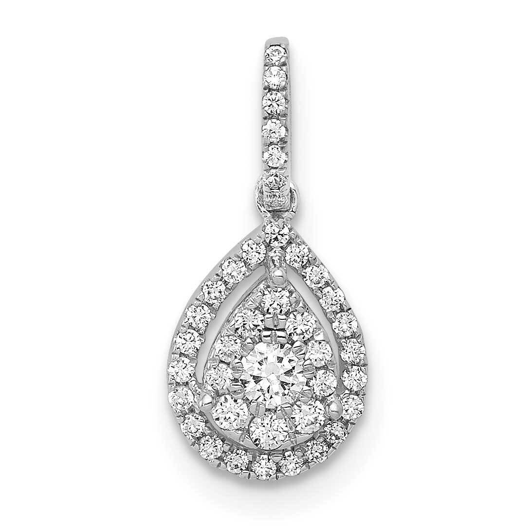 1/4Ct.Diamond Pear Shape Pendant 14k White Gold PM4776-025-WA, MPN: PM4776-025-WA, 883957511733