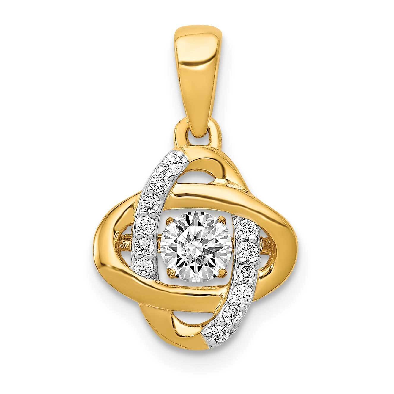 1/3Ct. Vibrant Diamond Fancy Knot Pendant 14k Gold PM4785-033-YA, MPN: PM4785-033-YA, 883957511900