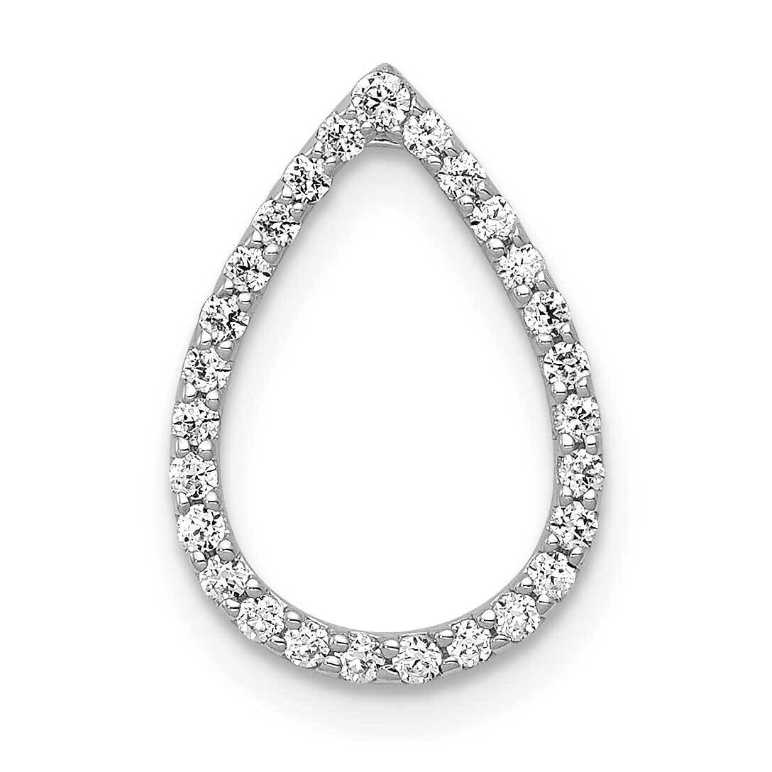 1/5Ct. Diamond Teardrop Chain Slide 14k White Gold PM4799-020-WA, MPN: PM4799-020-WA, 191101543258