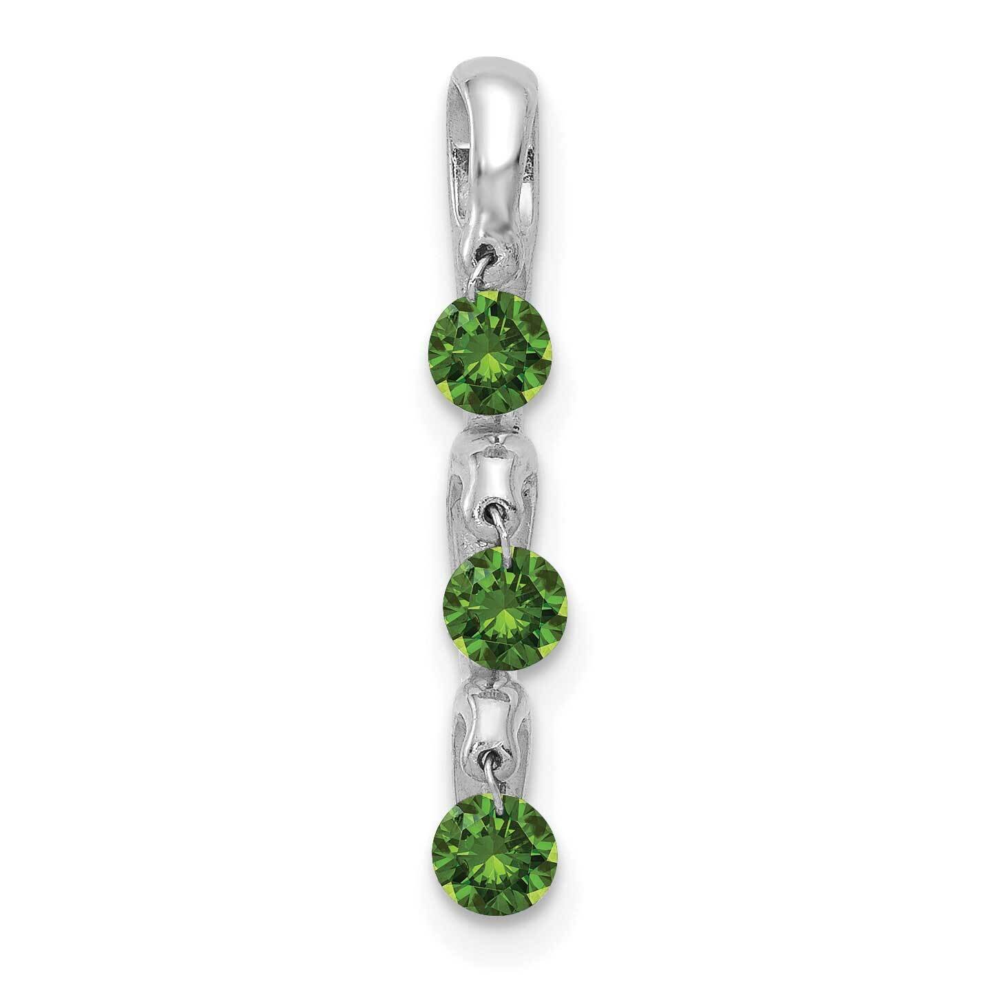 1/3Ct. Green Diamond Slide Pendant 14k White Gold PM4803-GD-033-WA, MPN: PM4803-GD-033-WA, 88395768…