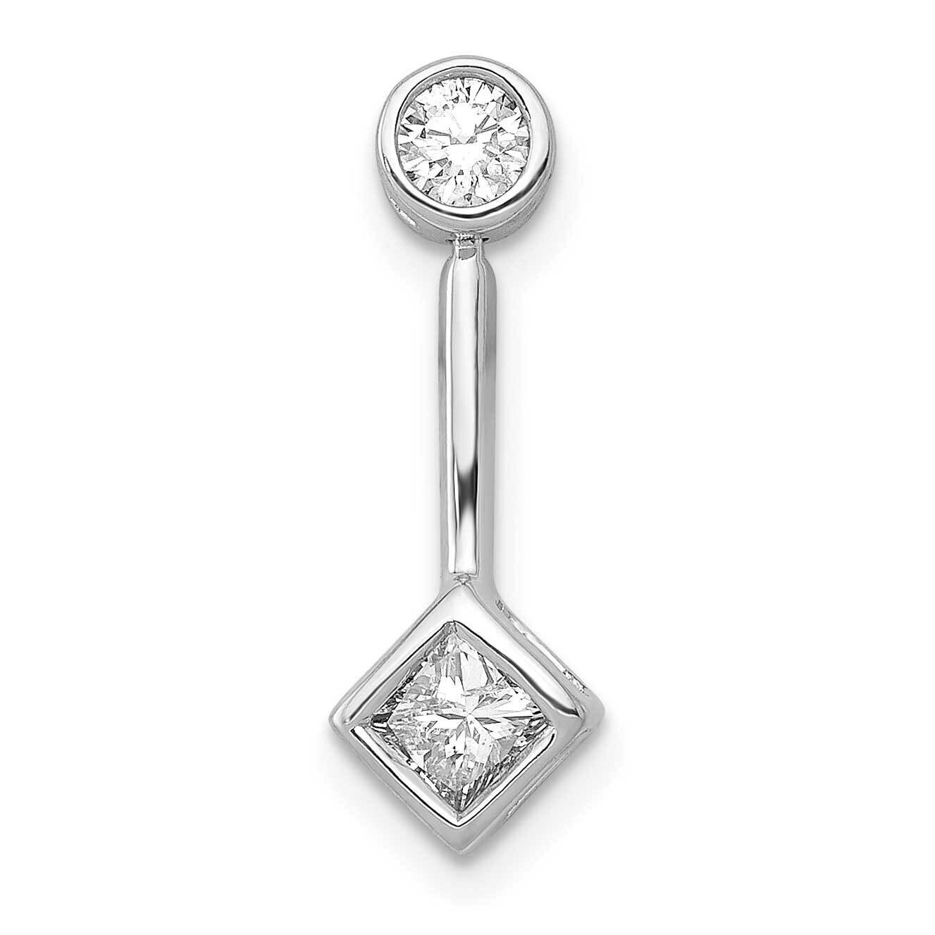 1/4Ct. Diamond Slide Pendant 14k White Gold PM4806-025-WA, MPN: PM4806-025-WA, 883957300115