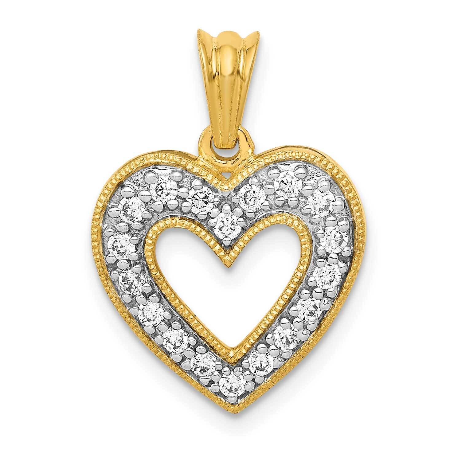 1/4Ct. Diamond Heart Pendant 14k Gold PM4861-025-YA, MPN: PM4861-025-YA, 883957300535