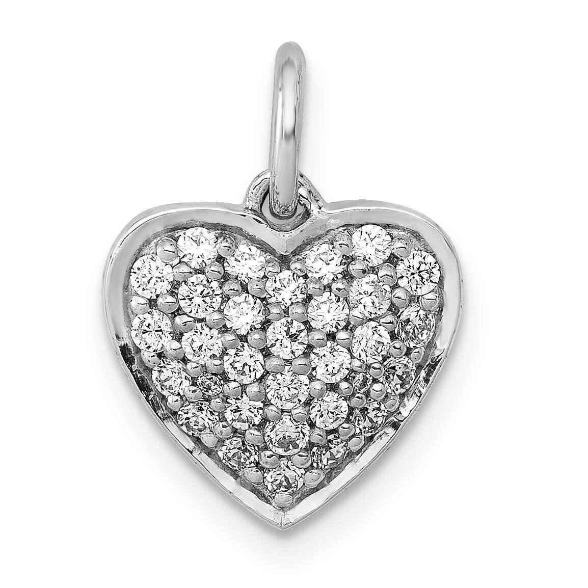 3/8Ct. Diamond Heart Pendant 14k White Gold PM4875-040-WA, MPN: PM4875-040-WA, 883957300740