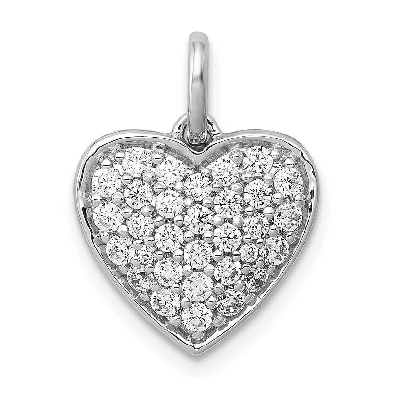 5/8Ct. Diamond Heart Pendant 14k White Gold PM4877-062-WA, MPN: PM4877-062-WA, 883957512280