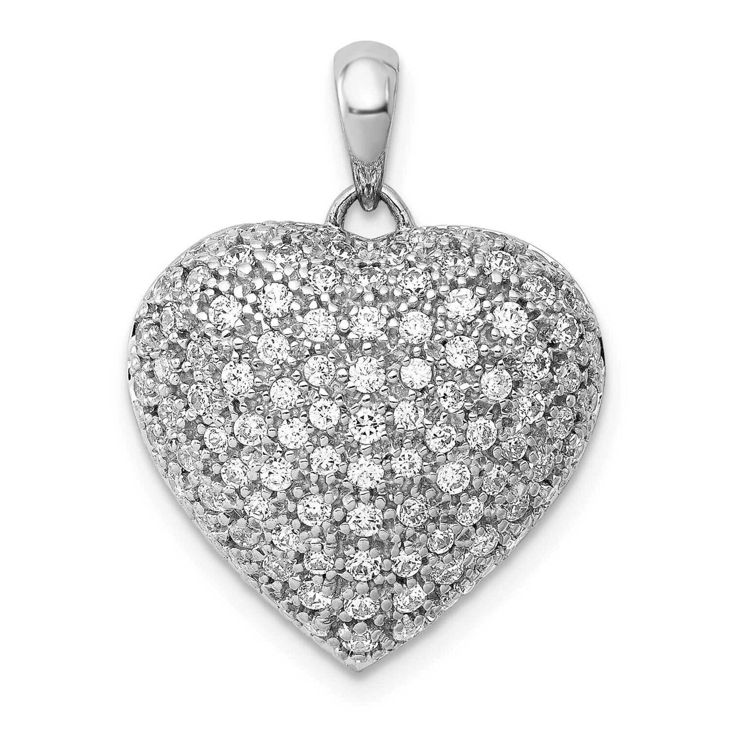 1Ct. Diamond Fancy Heart Pendant 14k White Gold PM4883-100-WA, MPN: PM4883-100-WA, 883957685595