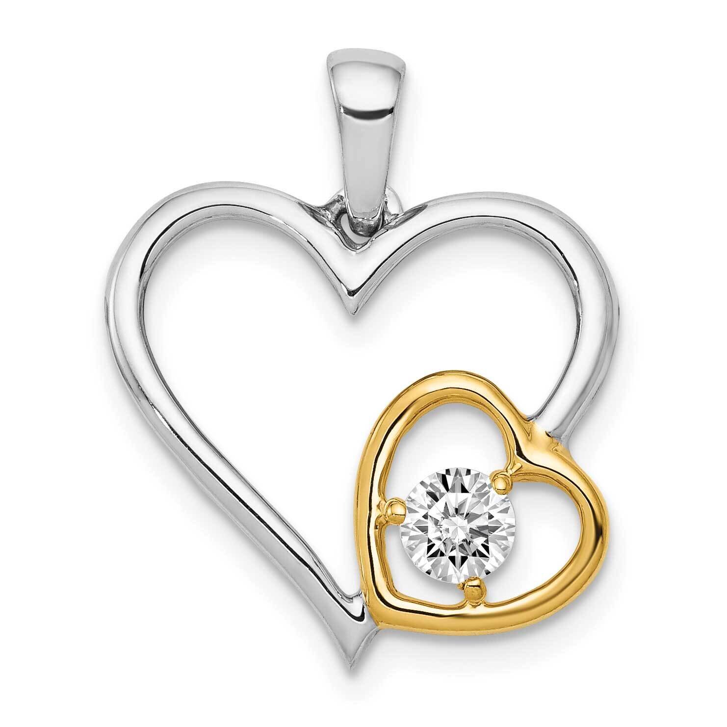 14Ktt Si1/Si2, G H I, Pendant Lab Grown Diamond PM4925-020-WLG, MPN: PM4925-020-WYA, 883957512792