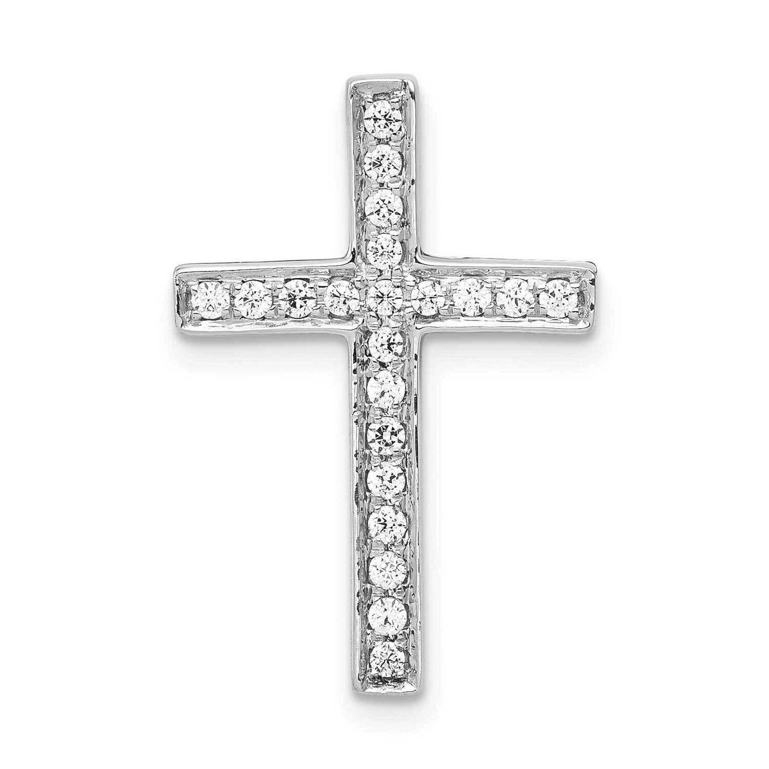 Cross Slide Pendant 14k White Gold Diamond PM4971-020-WA, MPN: PM4971-020-WA, 883957303079