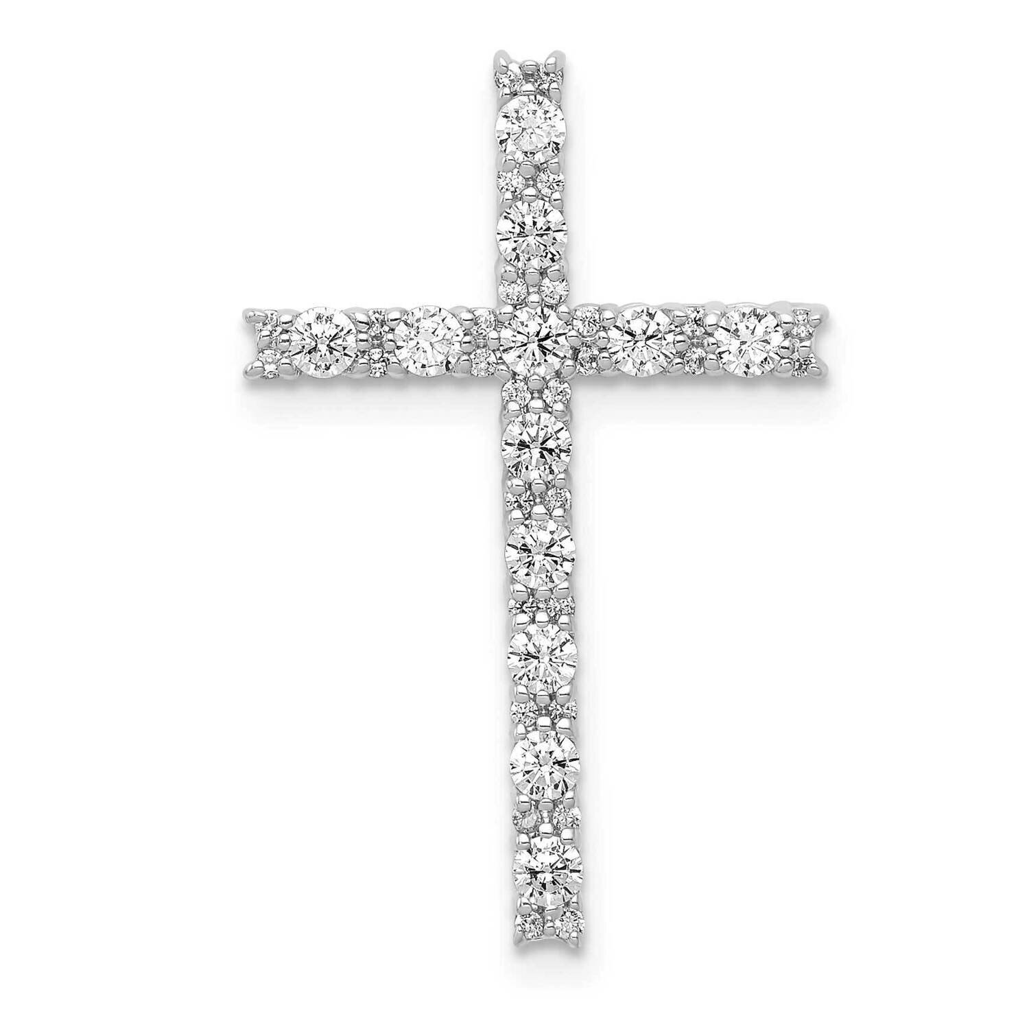 Latin Cross Pendant 14k White Gold Diamond PM4980-050-WA, MPN: PM4980-050-WA, 883957756509