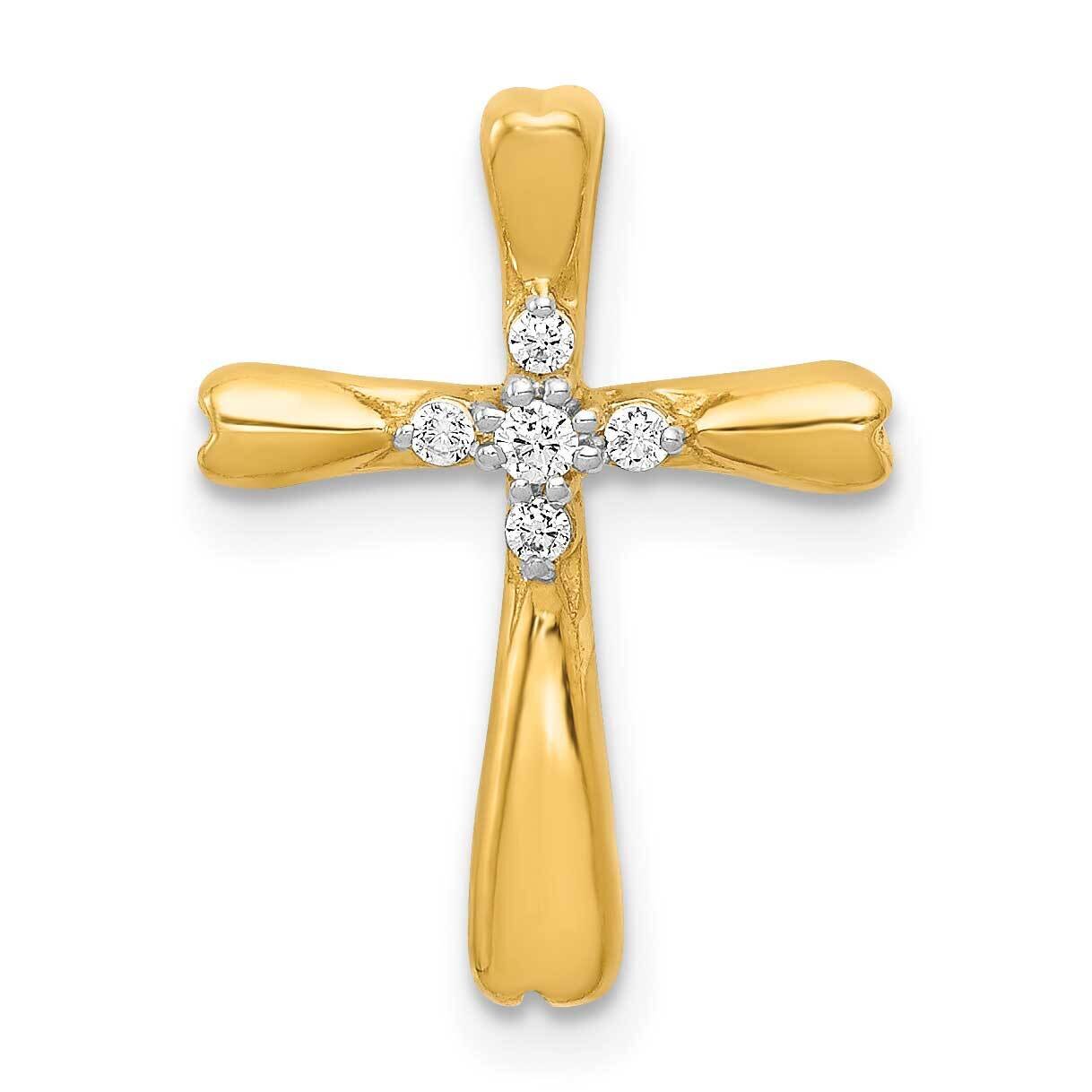 Cross Pendant Slide Pendant 14k Gold Diamond PM5013-005-YA, MPN: PM5013-005-YA, 883957707273