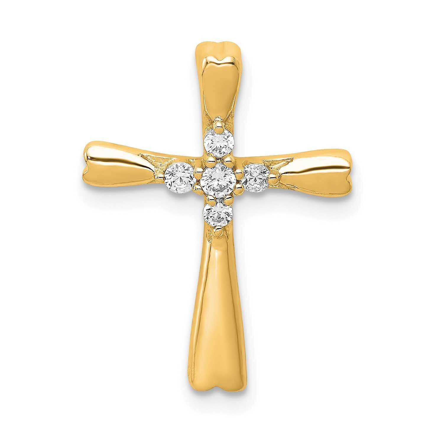 Cross Pendant Slide Pendant 14k Gold Diamond PM5013-016-YA, MPN: PM5013-016-YA, 883957305158