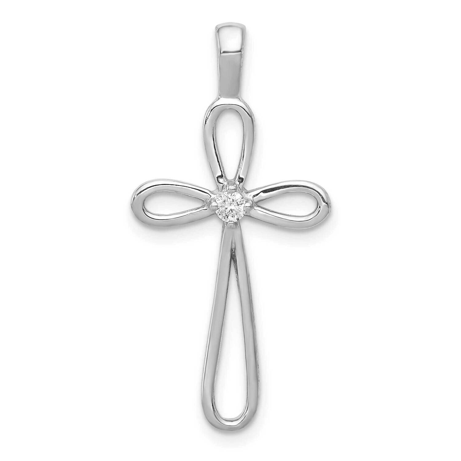 Aa Diamond Cross Pendant 14k White Gold PM5015-005-WA, MPN: PM5015-005-WA, 883957212401