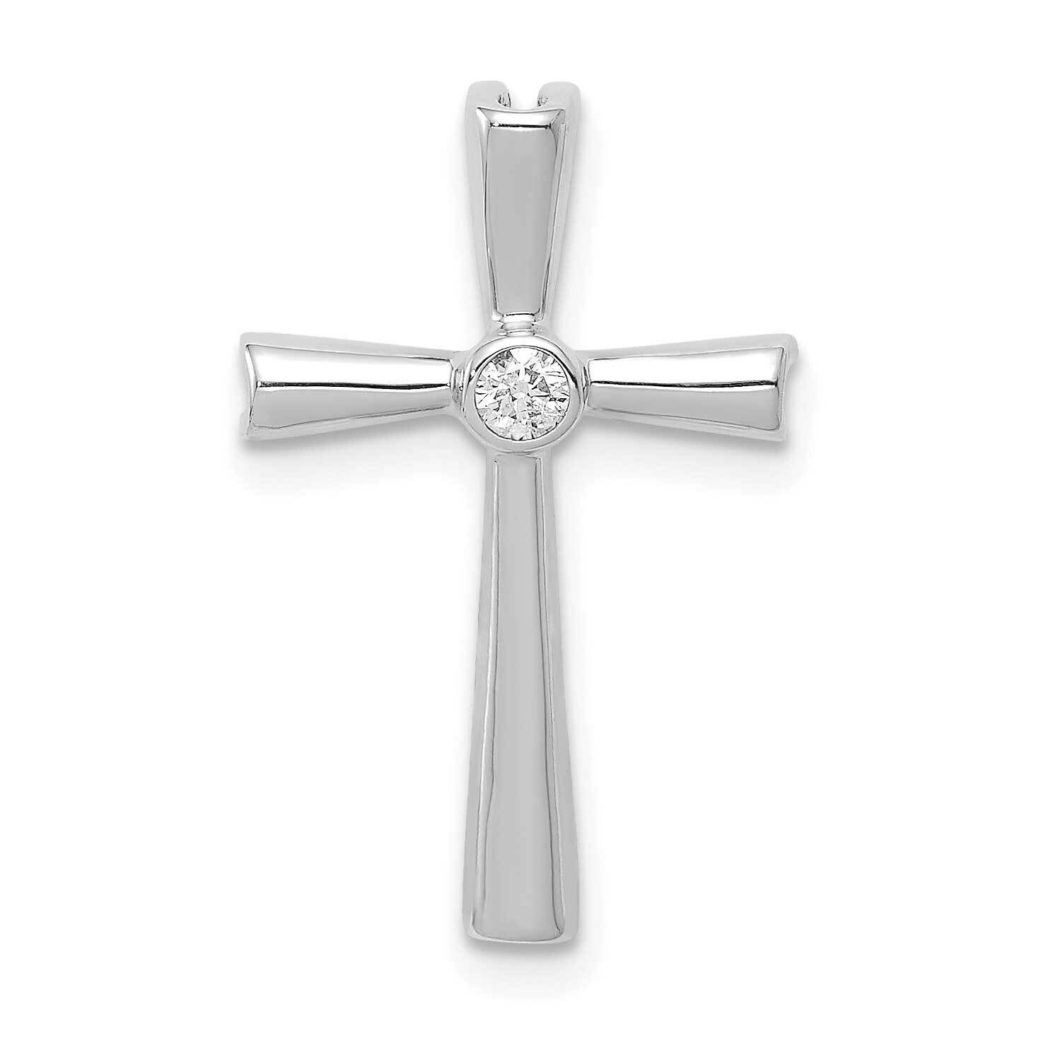 Aa Diamond Cross Chain Slide 14k White Gold PM5017-004-WA, MPN: PM5017-004-WA, 883957132303