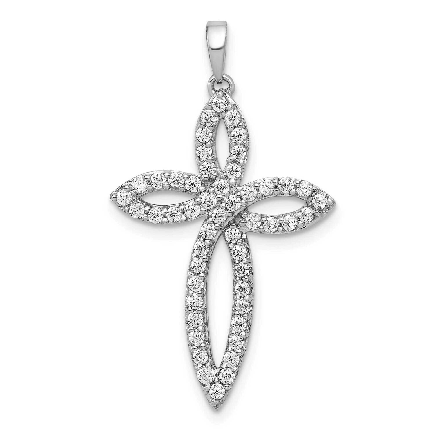 1/2Ct. Diamond Cross Pendant 14k White Gold PM5048-050-WA, MPN: PM5048-050-WA, 883957513492