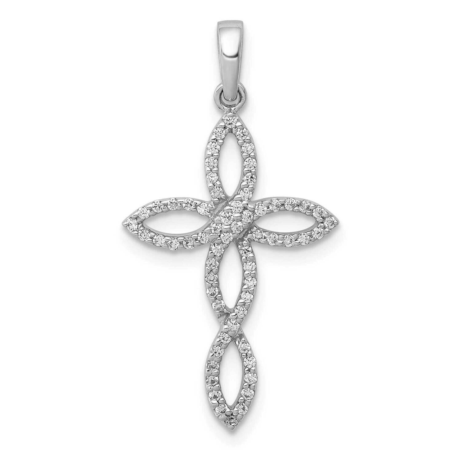 1/4Ct. Diamond Pendant 14k White Gold PM5049-025-WA, MPN: PM5049-025-WA, 191101543777