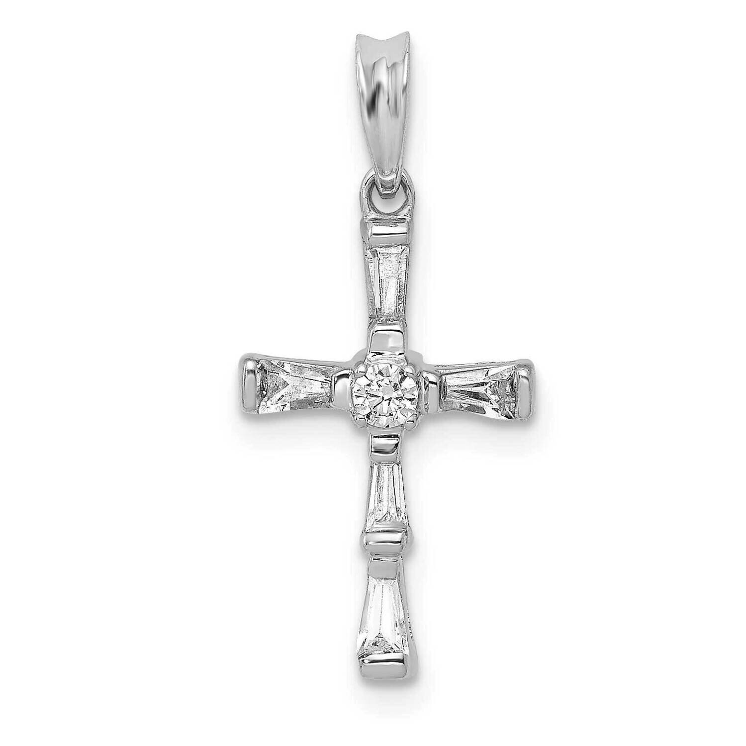 1/5Ct. Diamond Cross Pendant 14k White Gold PM5071-020-WA, MPN: PM5071-020-WA, 191101543296