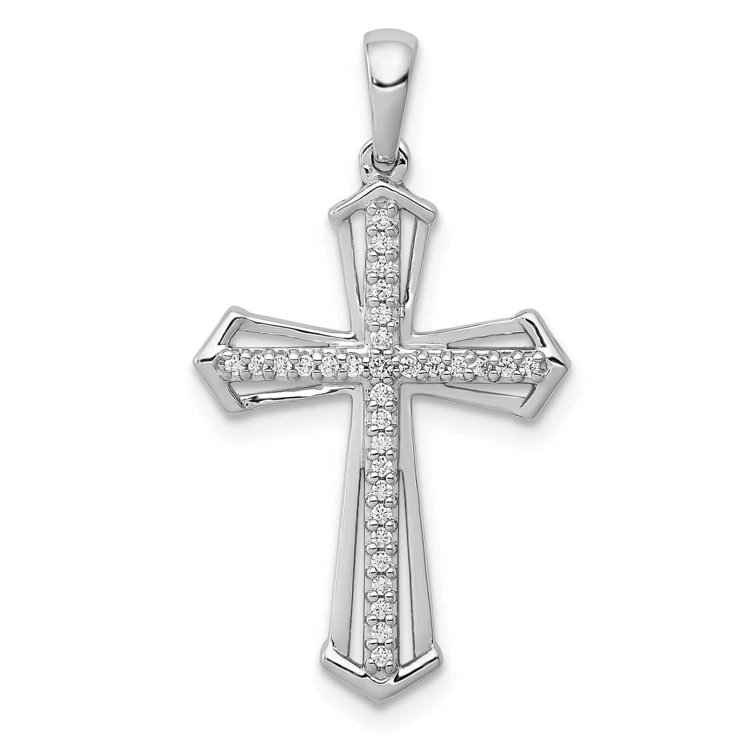 1/8Ct. Diamond Passion Cross Pendant 14k White Gold PM5123-013-WA, MPN: PM5123-013-WA, 840940103900