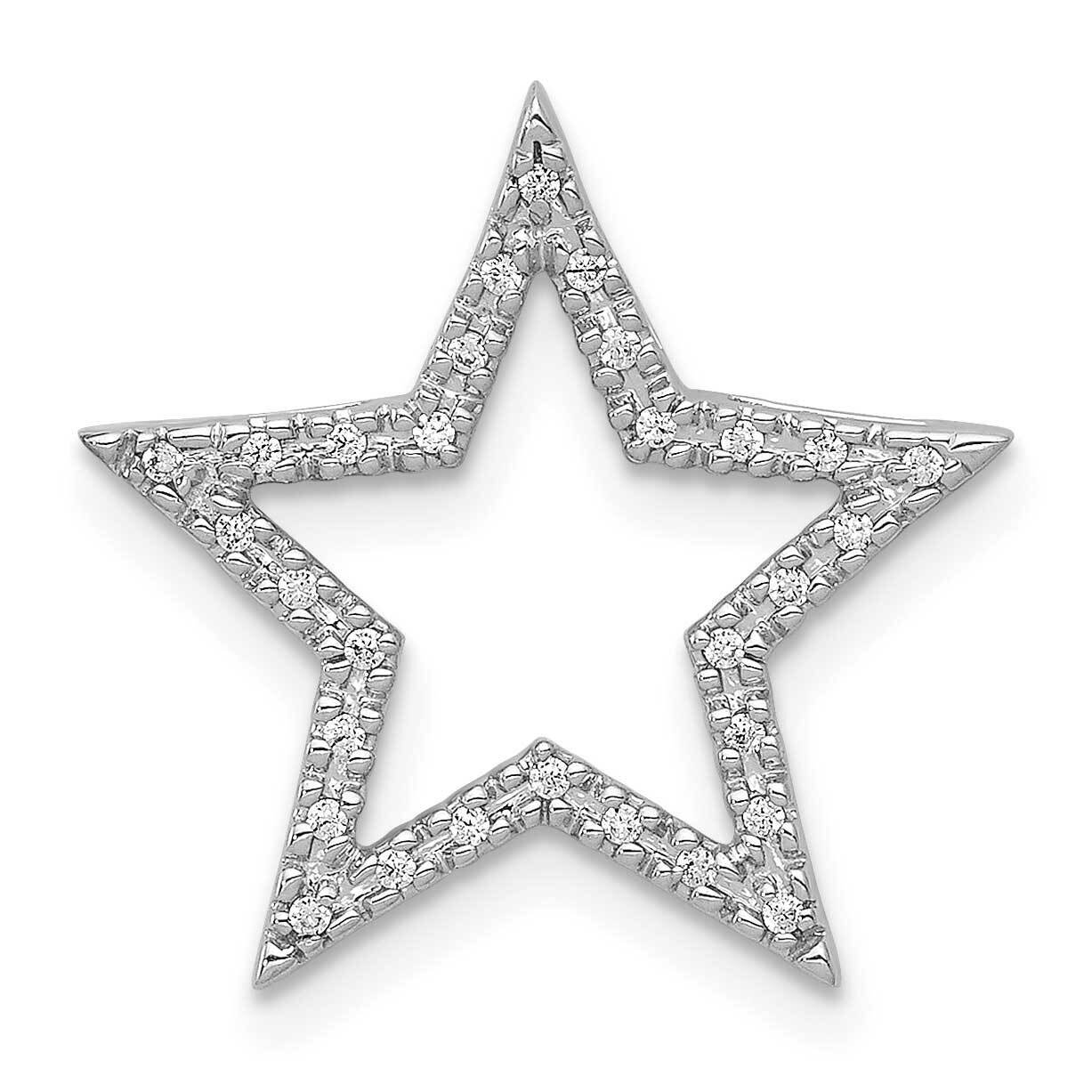 Star Chain Slide 14k White Gold Diamond PM5179-010-WA, MPN: PM5179-010-WA, 818050010920