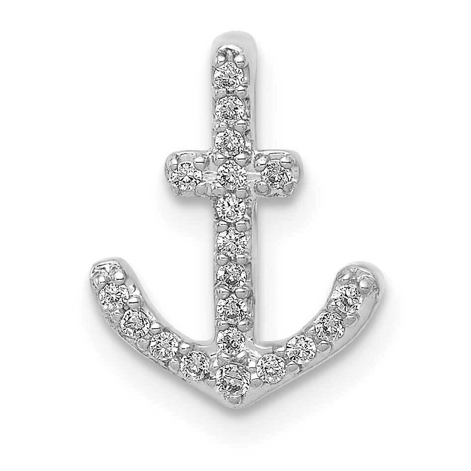 1/10Ct. Diamond Anchor Chain Slide 14k White Gold PM5205-010-WA