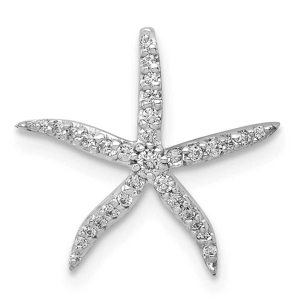 1/8Ct. Diamond Starfish Chain Slide 14k White Gold PM5206-013-WA