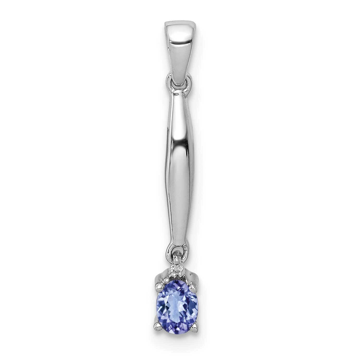 .20 Tanzanite Pendant 14k White Gold Diamond PM5233-TZ-004-WA