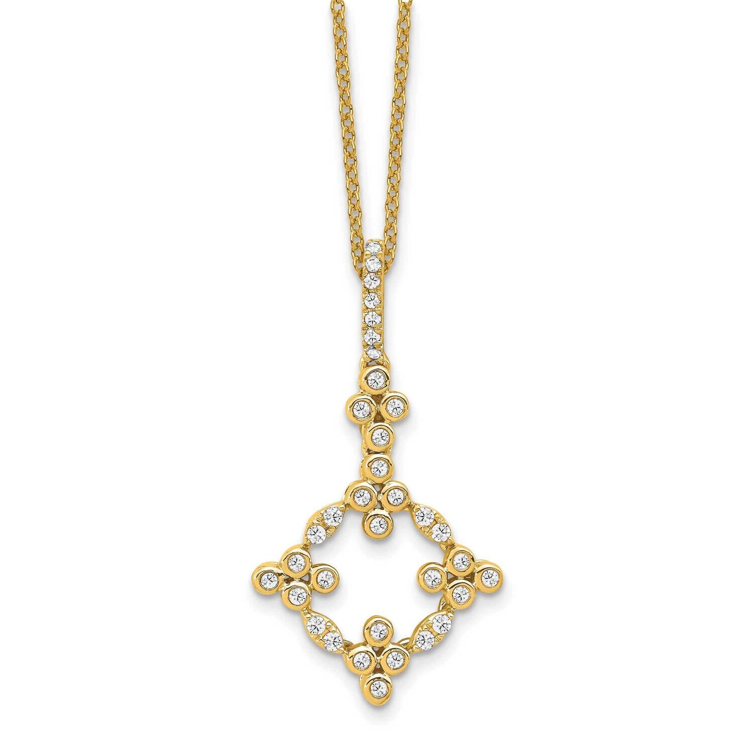 Diamond Vs/Si D E F Bloom Fashion Pendant Nec 14k Yellow Gold True Origin Lab Grown PM6344-025-YLD,…