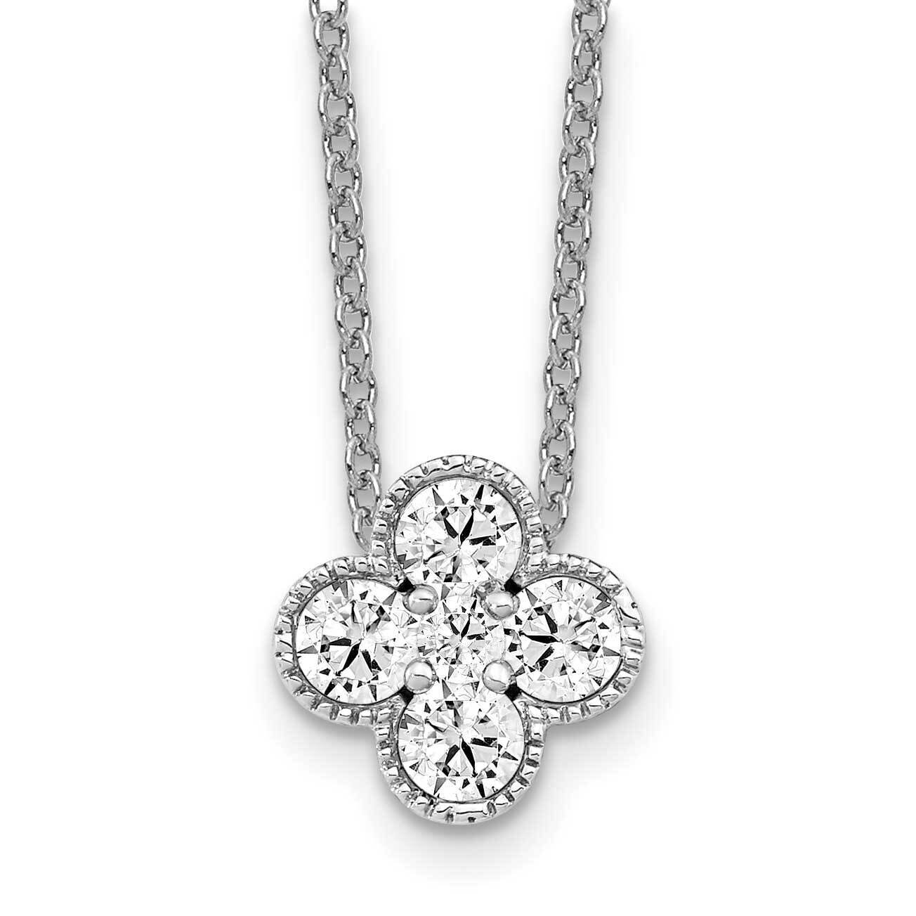 Diamond Vs/Si D E F Bloom Pendant Necklace 14k White Gold True Origin Lab Grown PM6346-050-WLD, MPN…