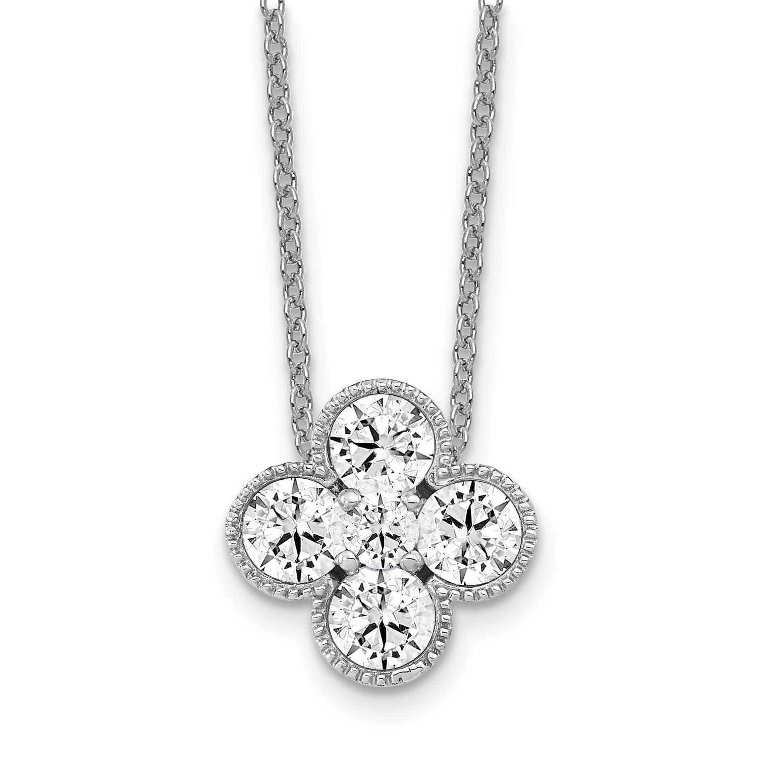 Diamond Vs/Si D E F Bloom Pendant Necklace 14k White Gold True Origin Lab Grown PM6346-100-WLD, MPN…