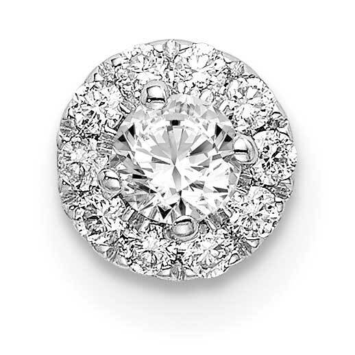 Diamond Si1/Si2 G H I Round Halo Pendant 14k White Gold Lab Grown PM6635-025-WLG, MPN: PM6635-025-W…