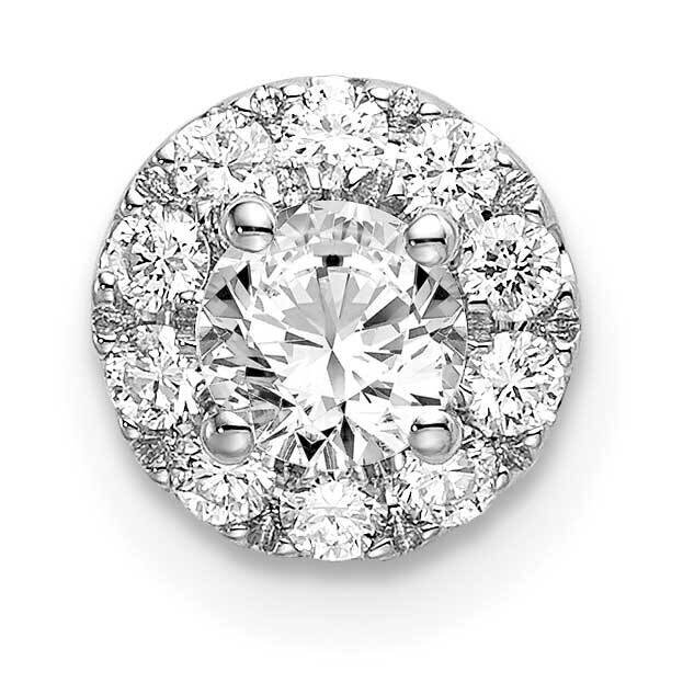 Diamond Si1/Si2 G H I Round Halo Pendant 14k White Gold Lab Grown PM6635-050-WLG, MPN: PM6635-050-W…