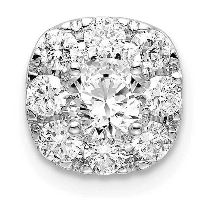 Diamond Si1/Si2 G H I Cushion Halo Pendant 14k White Gold Lab Grown PM6636-075-WLG, MPN: PM6636-075…