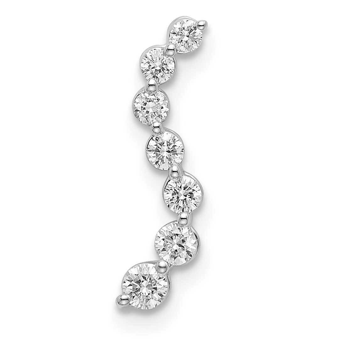 Diamond Si1/Si2 G H I 7-Stone Pendant 14k White Gold Lab Grown PM6638-025-WLG, MPN: PM6638-025-WLG,…