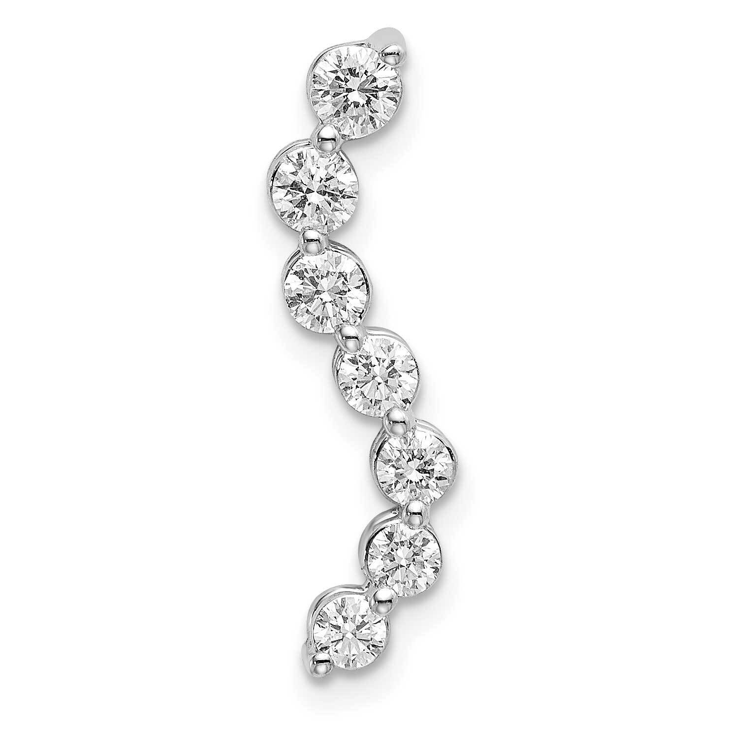 Diamond Si1/Si2 G H I 7 Stone Pendant 14k White Gold Lab Grown PM6638-050-WLG, MPN: PM6638-050-WLG,…