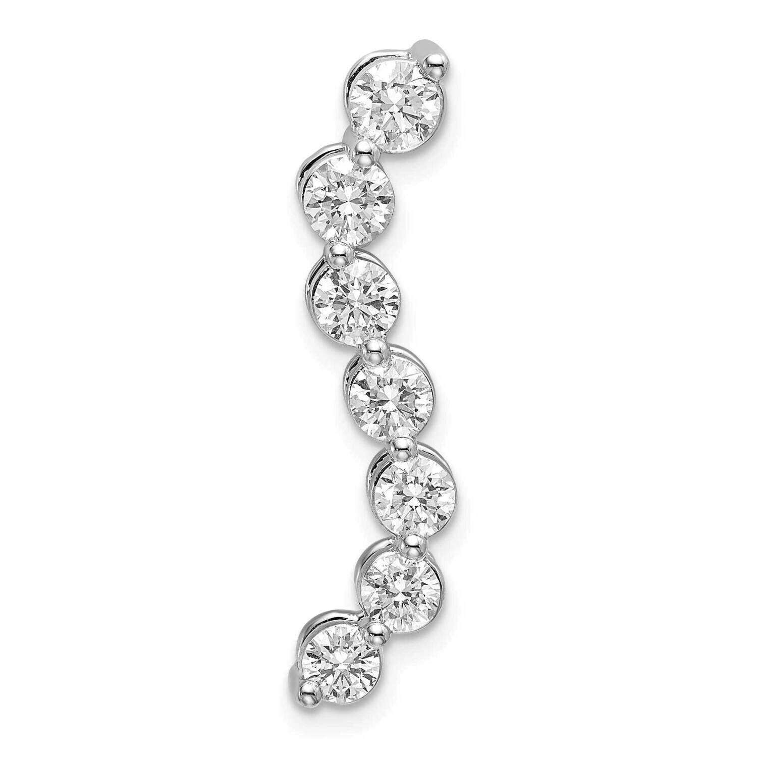 Diamond Si1/Si2 G H I 7 Stone Pendant 14k White Gold Lab Grown PM6638-100-WLG, MPN: PM6638-100-WLG,…