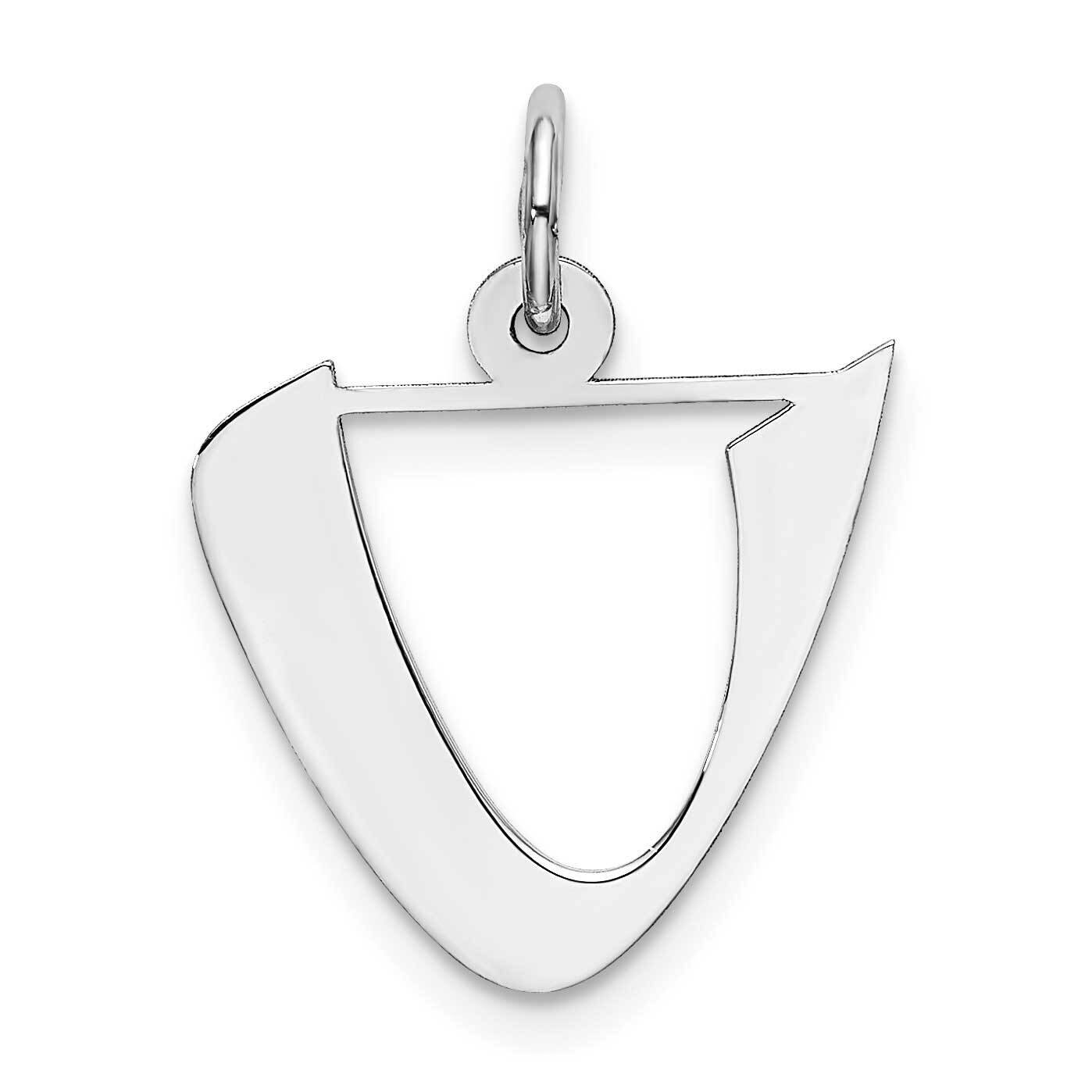 Medium Artisan Block Initial U Charm Sterling Silver Rhodium-plated QC5089U, MPN: QC5089U, 88395782…