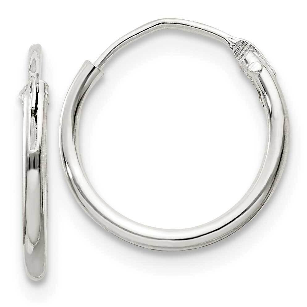 1.3mm Hoop Earrings Sterling Silver QE4346, MPN: QE4346, 883957929699