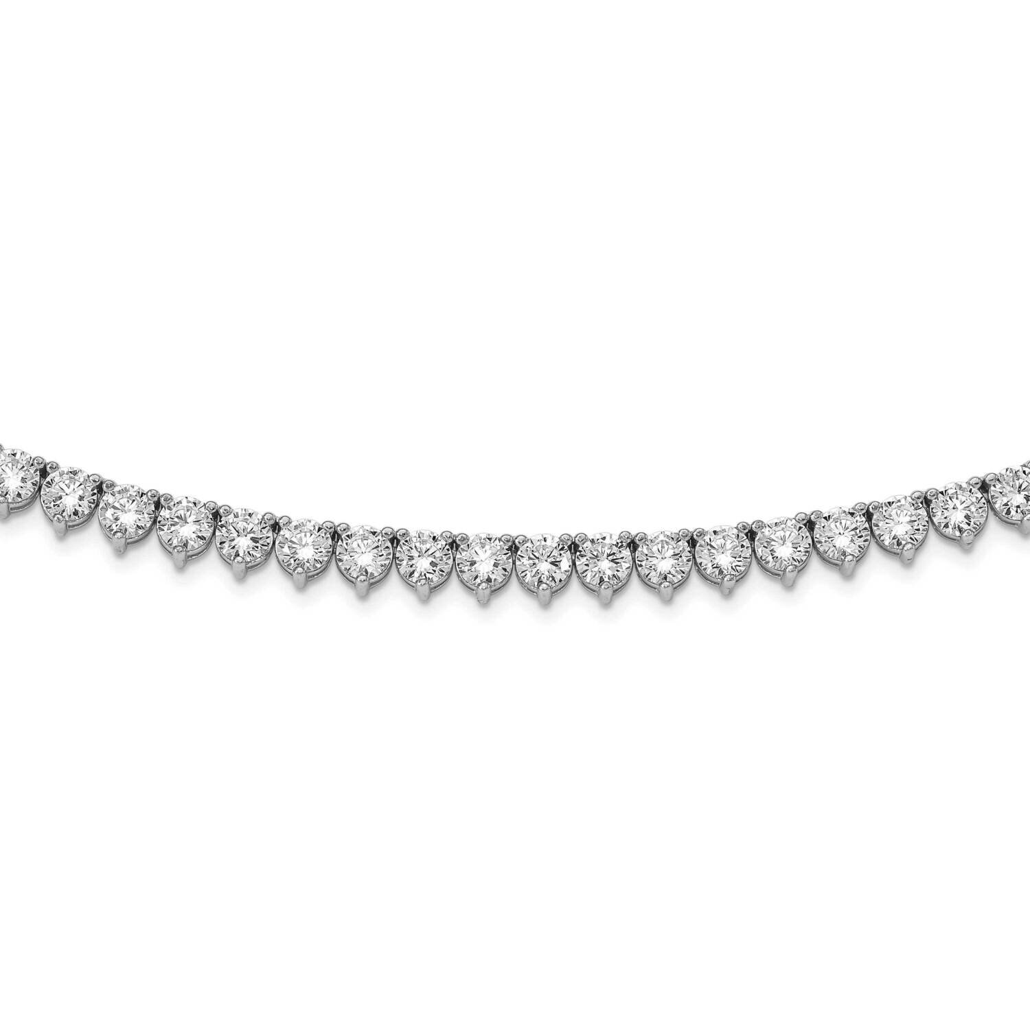 36 Inch Cz Necklace Sterling Silver QG5623-36, MPN: QG5623-36, 883957626925
